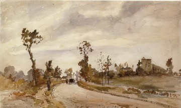  Germain Galerie - Straße nach Saint germain louveciennes 1871 Camille Pissarro Szenerie
